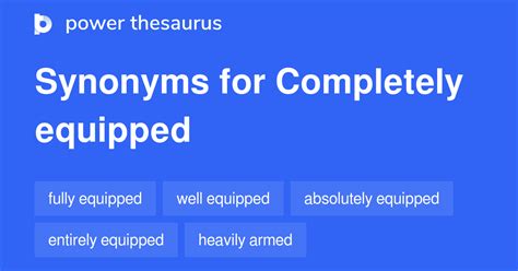 25 Words and Phrases for Not Equipped .